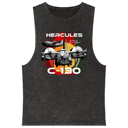 C-130 Hercules Military Aircraft Mineral Wash Tank Tops