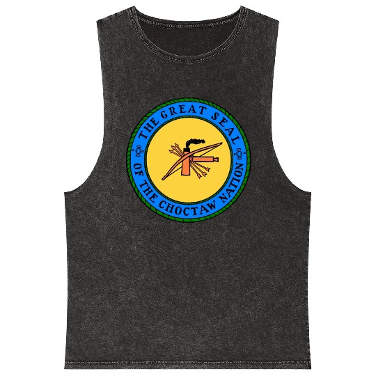The Great Seal of Choctaw Nation of Oklahoma Mineral Wash Tank Tops