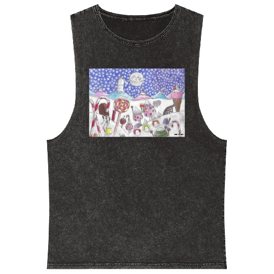 The Nutcracker Christmas Candy Land Mineral Wash Tank Tops