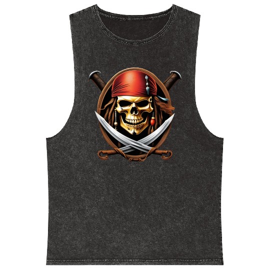 Ocean Raiders Mineral Wash Tank Tops