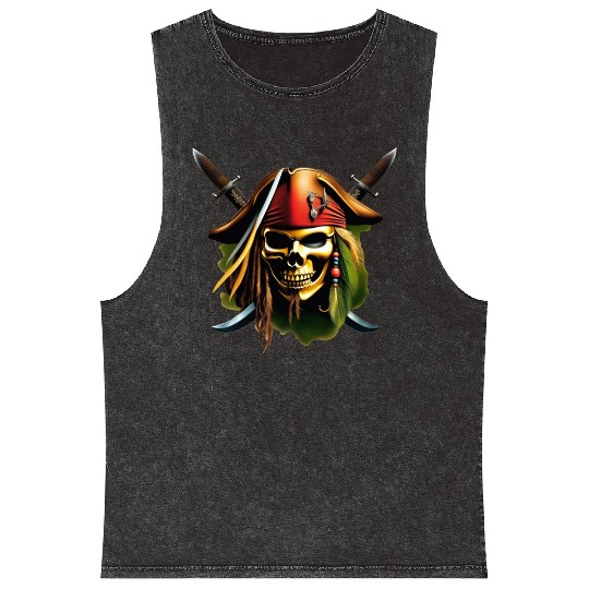 Ocean Raiders Mineral Wash Tank Tops