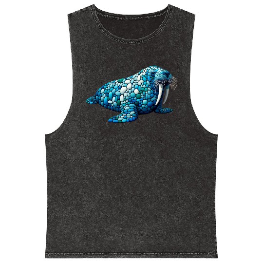 Serene Seas Walrus Mineral Wash Tank Tops