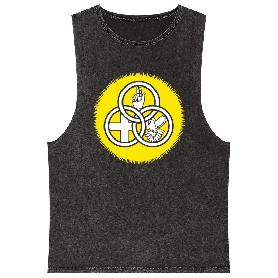God Trinity Sunday Father Son Holy Spirit Mineral Wash Tank Tops