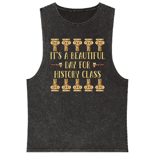 History Teacher Mineral Wash Tank Tops