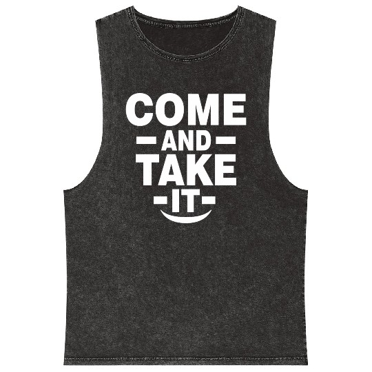 Come and Take it Mineral Wash Tank Tops