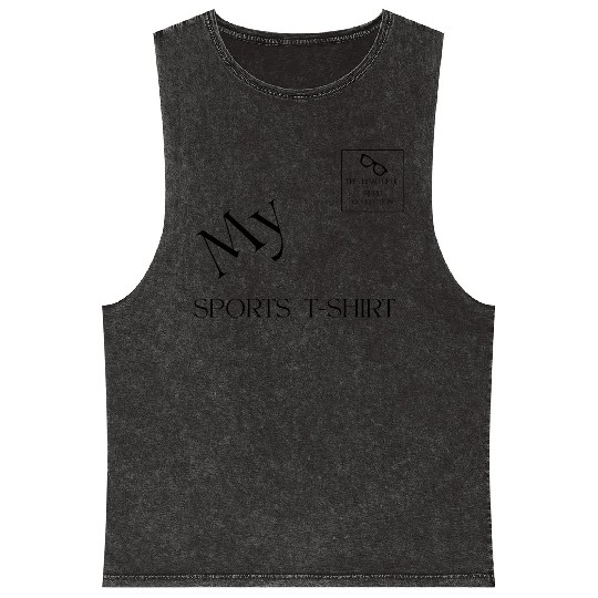 "My Sports Mineral Wash Tank Tops" Beautiful Nerd by Tavia Linen