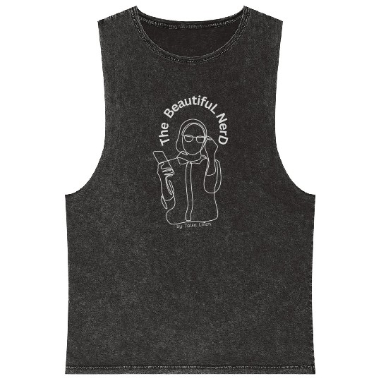 The Beautiful Nerd by Tavia Linen - Design Mineral Wash Tank Tops