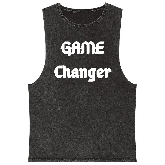 The Game Changer - The Champion is You Mineral Wash Tank Tops
