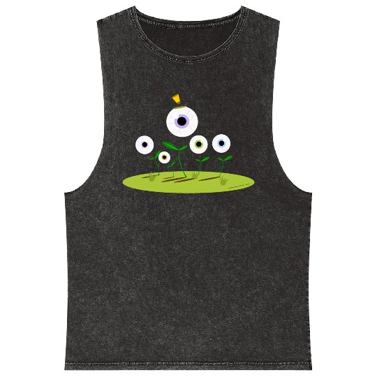 CIRCUS IN SPRING: EYES ON SPRING FLOWERS Mineral Wash Tank Tops