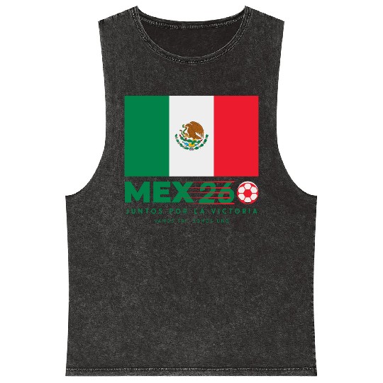 Mexico World Cup 2026 Mineral Wash Tank Tops Soccer