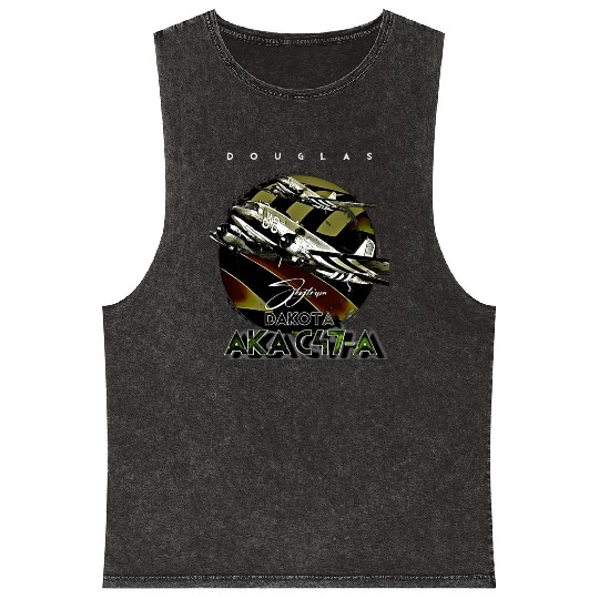Douglas AKA C-47 Dakota Skytrain Military Version Mineral Wash Tank Tops