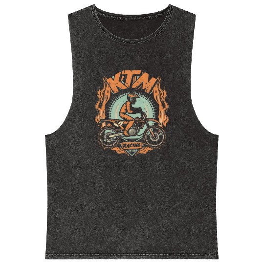 ktm racing design Mineral Wash Tank Tops