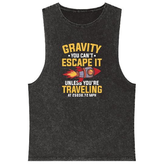 Space Engineer Rocket Scientist Aviation Mineral Wash Tank Tops