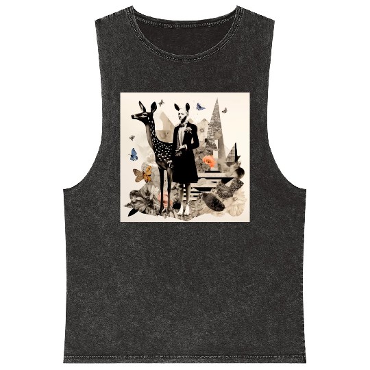 Deer Emily 1 Mineral Wash Tank Tops