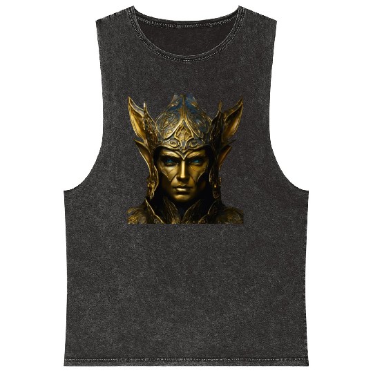 Portrait of an Ancient Monarch Mineral Wash Tank Tops