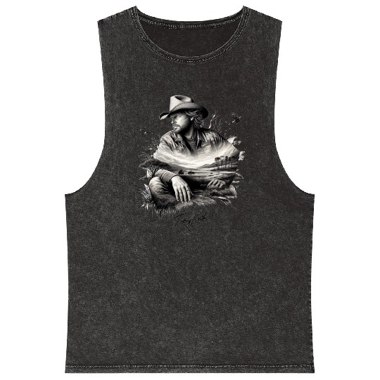 Toby Keith Mineral Wash Tank Tops