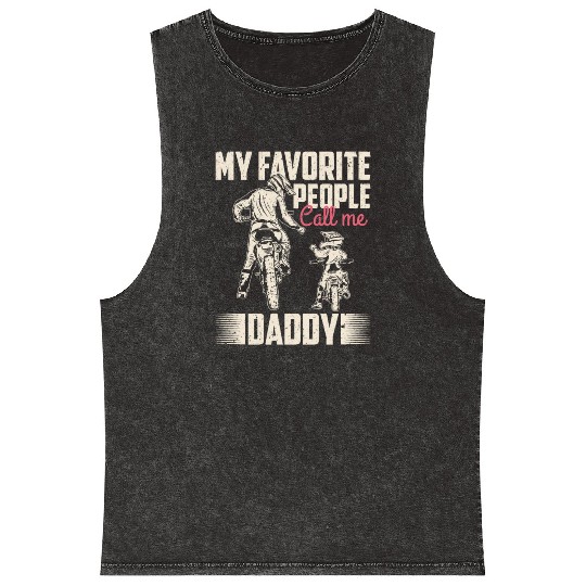 My favorite people call me daddy Vintage Mineral Wash Tank Tops
