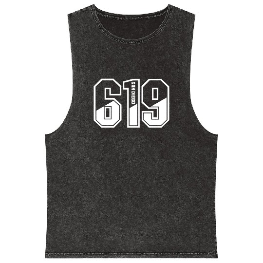 San Diego California Vintage Souvenir Mineral Wash Tank Tops