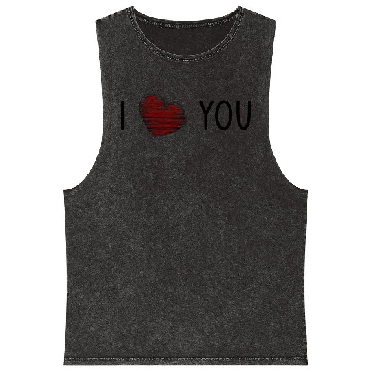 HEART. HEARTS. LOVE. VALENTINE'S DAY. I LOVE YOU. Mineral Wash Tank Tops