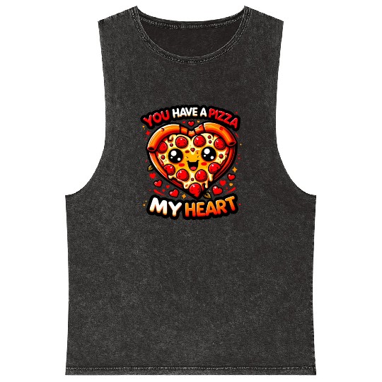 You Have a Pizza My Heart: Whimsical & Cheesy Mineral Wash Tank Tops
