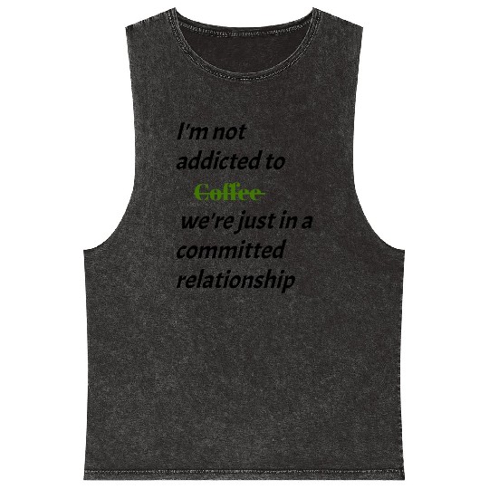 "Caffeine Chronicles: Embracing the Art and Ritual Mineral Wash Tank Tops