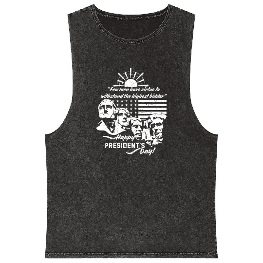 Presidents Day USA Mineral Wash Tank Tops