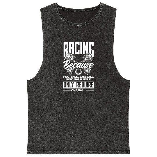 Funny Drag Race Drag Racing Gift Mineral Wash Tank Tops
