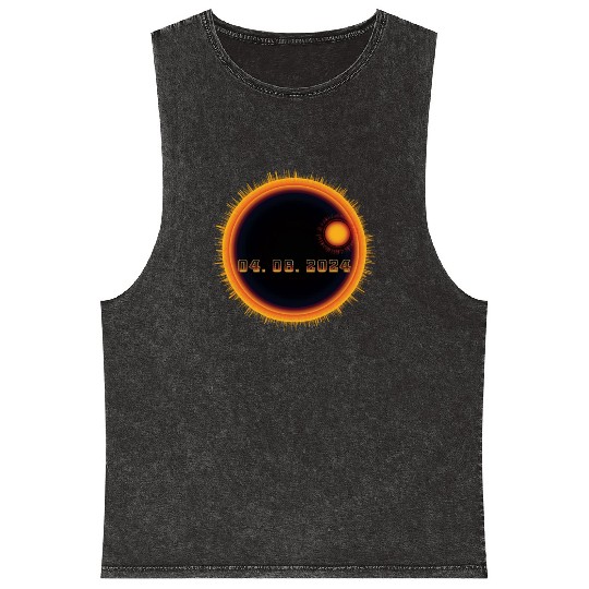 April 08 2024 Solar Eclipse - Science Mineral Wash Tank Tops