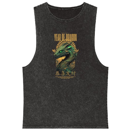 Year of the Dragon Mineral Wash Tank Tops