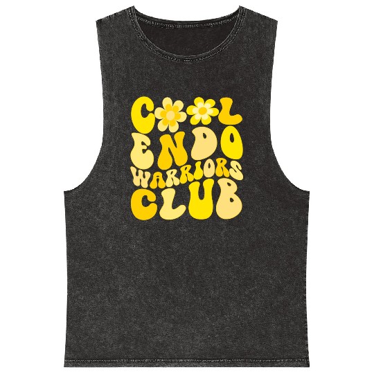 Cool Endometriosis Warriors Club Mineral Wash Tank Tops