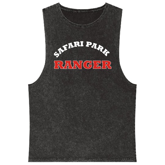 Safari Park Ranger Africa Wilderness Uniform Gift Mineral Wash Tank Tops