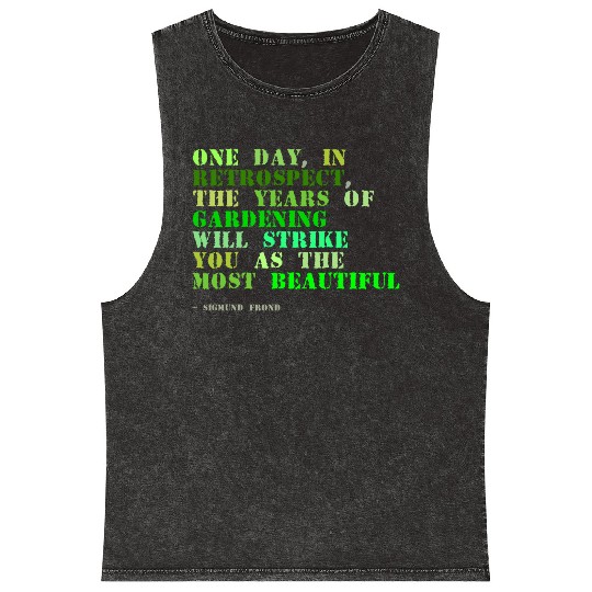 Plant sayings fake sigmund freud quote Mineral Wash Tank Tops