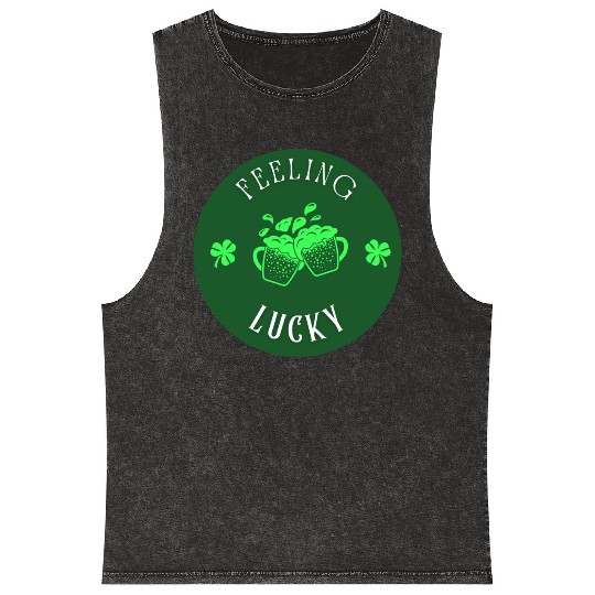 Feeling Lucky Mineral Wash Tank Tops