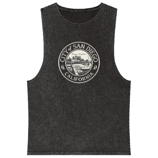 SAN DIEGO CALIFORNIA Mineral Wash Tank Tops