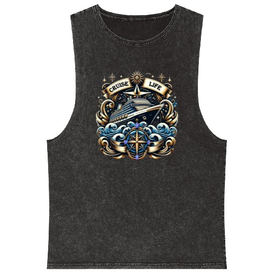 Living the Cruise Life Mineral Wash Tank Tops