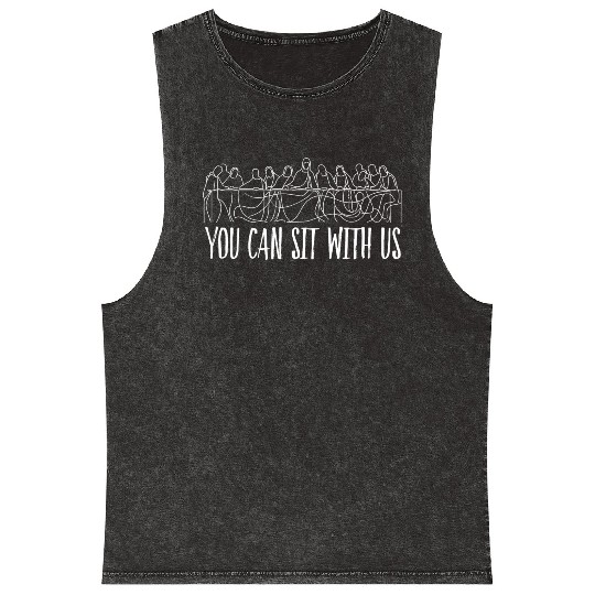 You can sit with us Jesus and twelve apostles Mineral Wash Tank Tops