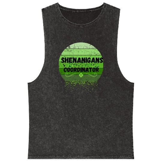 Shenanigans Coordinator for St Patrick's Day Mineral Wash Tank Tops
