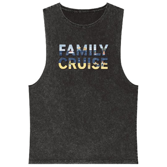 Family Cruise Mineral Wash Tank Tops & Matching Vacation Apparel
