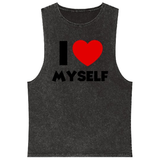 love myself Mineral Wash Tank Tops
