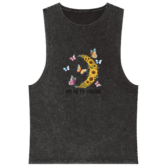 You Are My Sunshine Mineral Wash Tank Tops