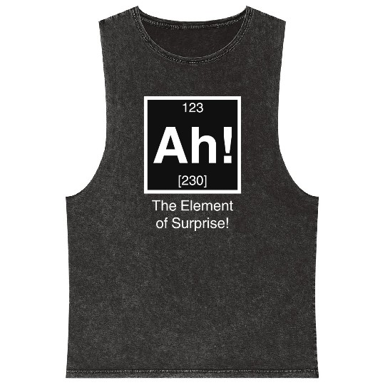 Ah The element of surprise Mineral Wash Tank Tops