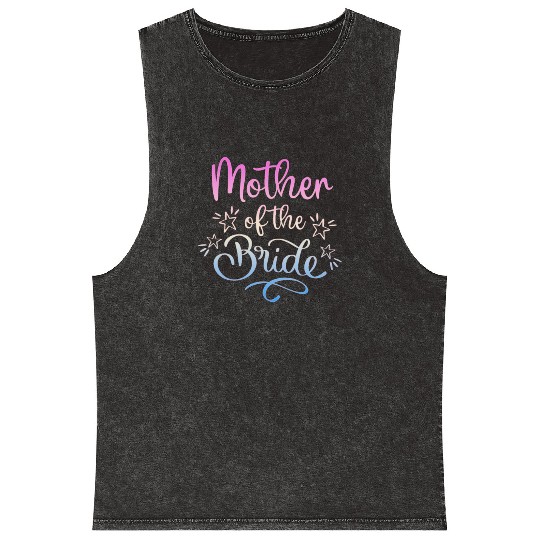Team Bride - mother of the Bride Mineral Wash Tank Tops