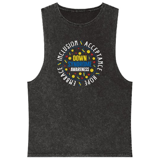 Down Syndrome Awareness Mineral Wash Tank Tops, Embrace Inclusion
