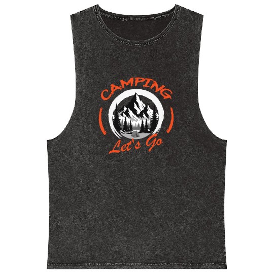 Camping Lets Go to nature and wilderness Mineral Wash Tank Tops