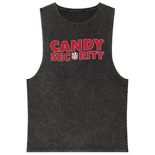 Candy Security Mom Dad Matching Birthday Costume Mineral Wash Tank Tops