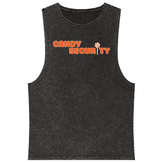 Candy Security Mom Dad Matching Birthday Costume Mineral Wash Tank Tops