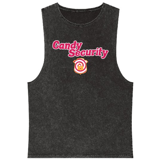 Candy Security Kids Parents Matching Birthday Mineral Wash Tank Tops