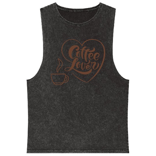 Coffee lover (pd66) Mineral Wash Tank Tops