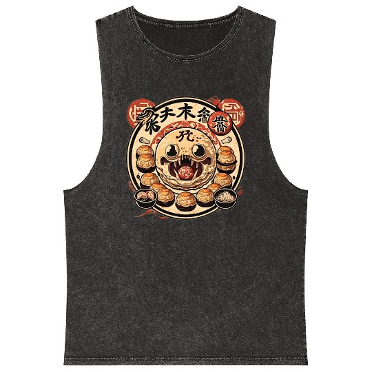 Takoyaki Attack Mineral Wash Tank Tops