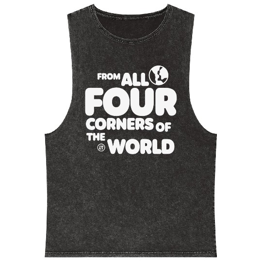 Lando Norris Merch Worldwide Globe Mineral Wash Tank Tops